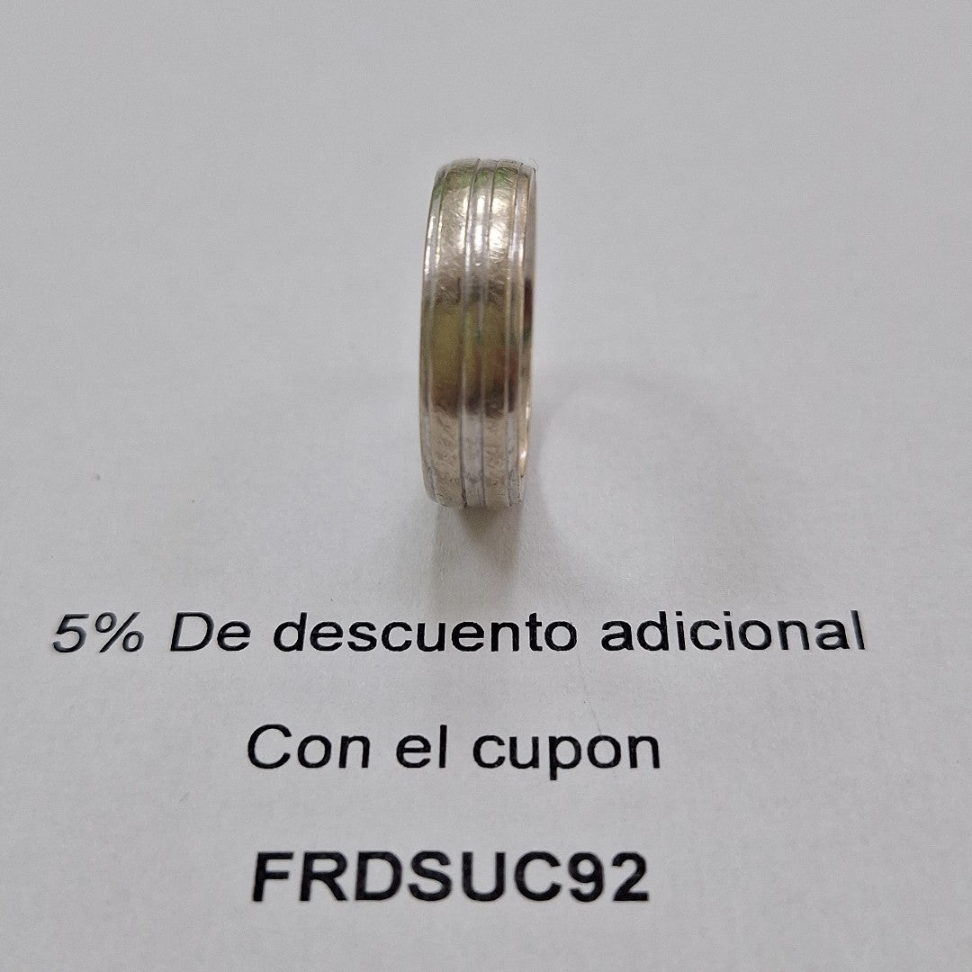 ARGOLLA ORO, ORO BLANCO 14 K 5.6 GRMS (SEMINUEVO)
