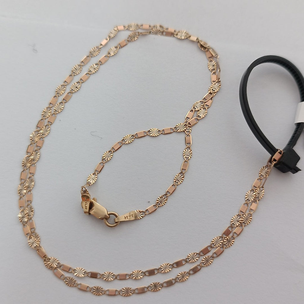 CADENA ORO, ORO COMBINADO 14 K 1.4 GRMS (SEMINUEVO)