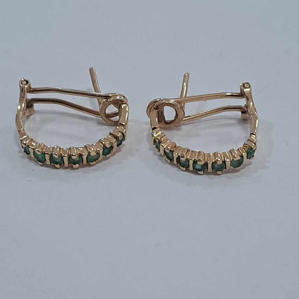 ARETES PAR ORO 14 K 3.9 GRMS (SEMINUEVO)