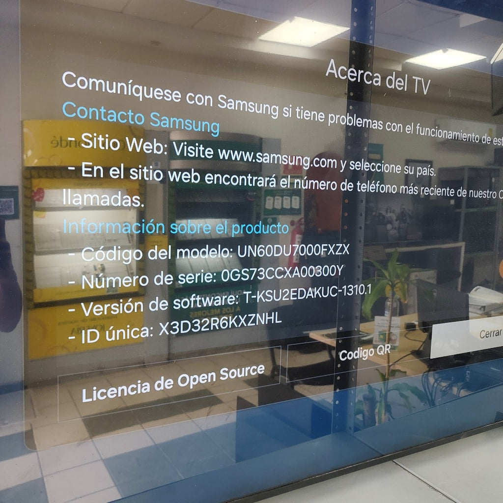 PANTALLA SAMSUNG UN60DU7000F (2024) 60" LED 4K (SEMINUEVO)