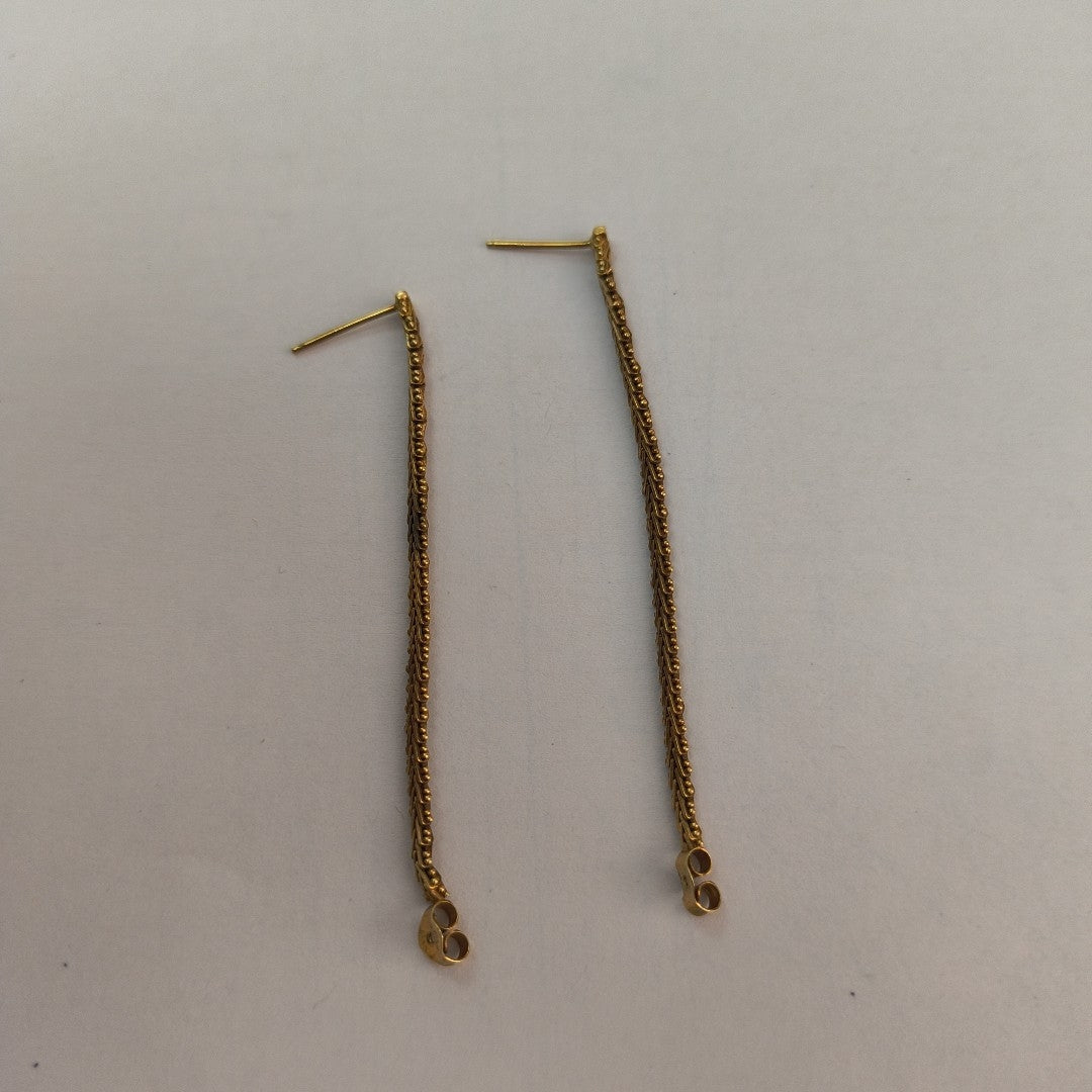 ARETES PAR ORO 14 K 3.6 GRMS (SEMINUEVO)