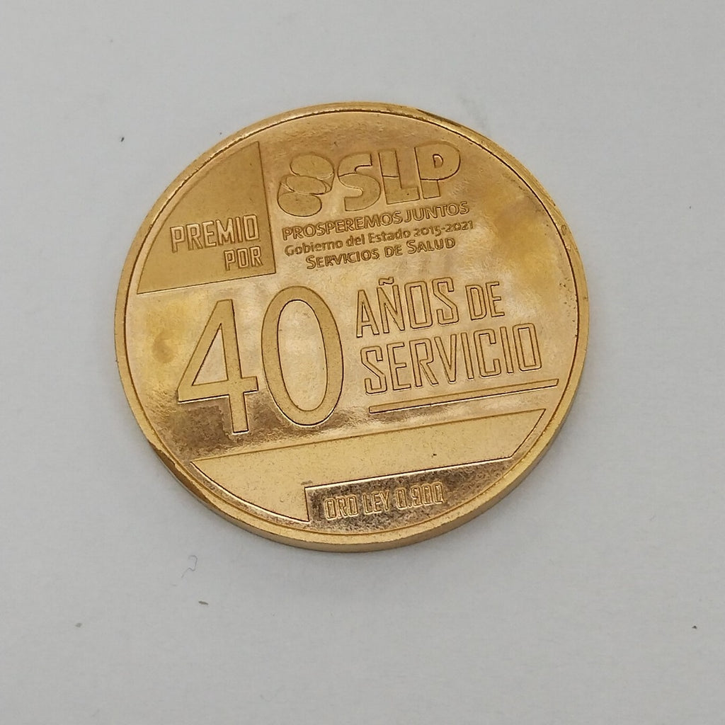 MEDALLA CONMEMORATIVA ORO 21 K 15.8 GRMS (SEMINUEVO)