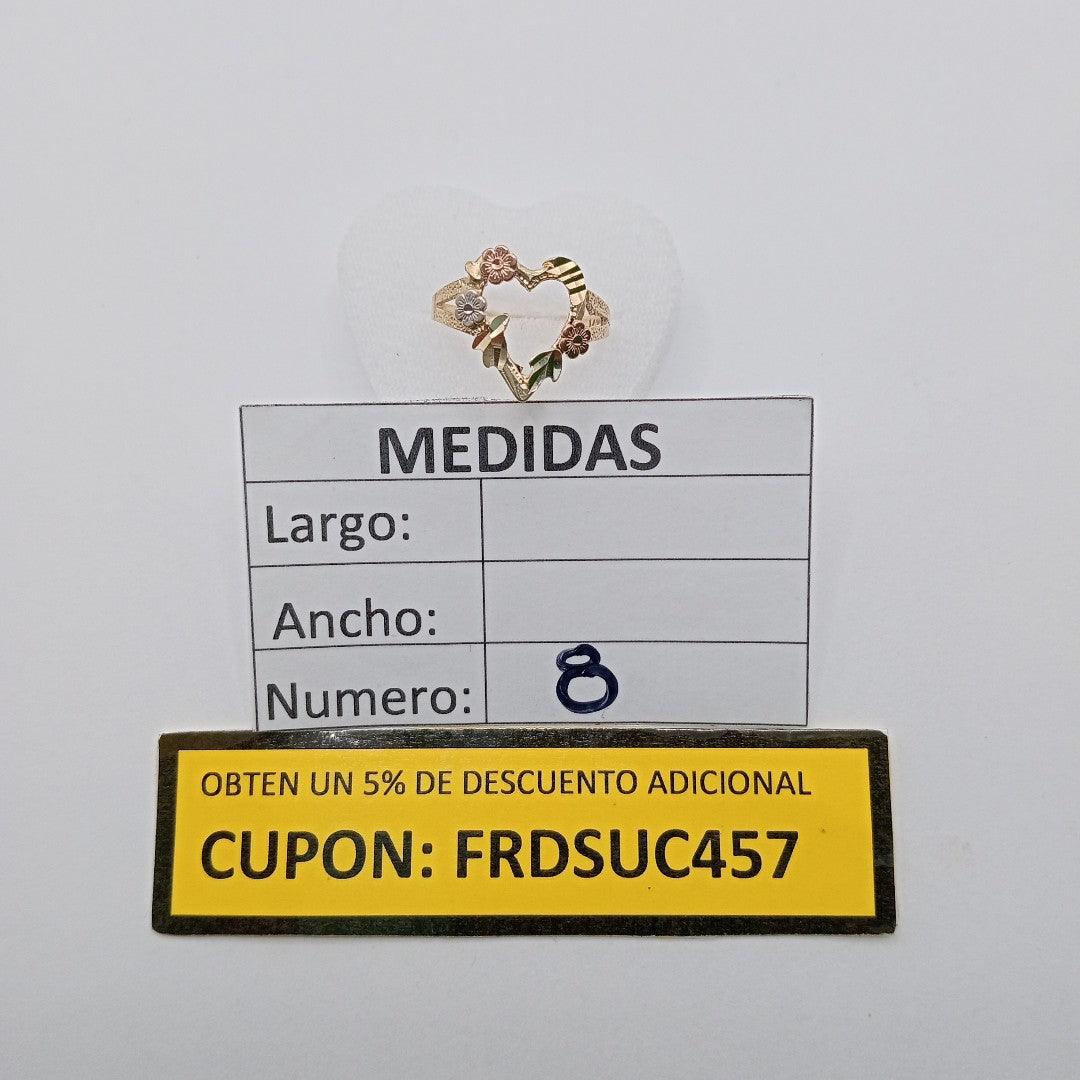 ANILLITO ORO COMBINADO 14 K 1,70 GRMS (SEMINUEVO)