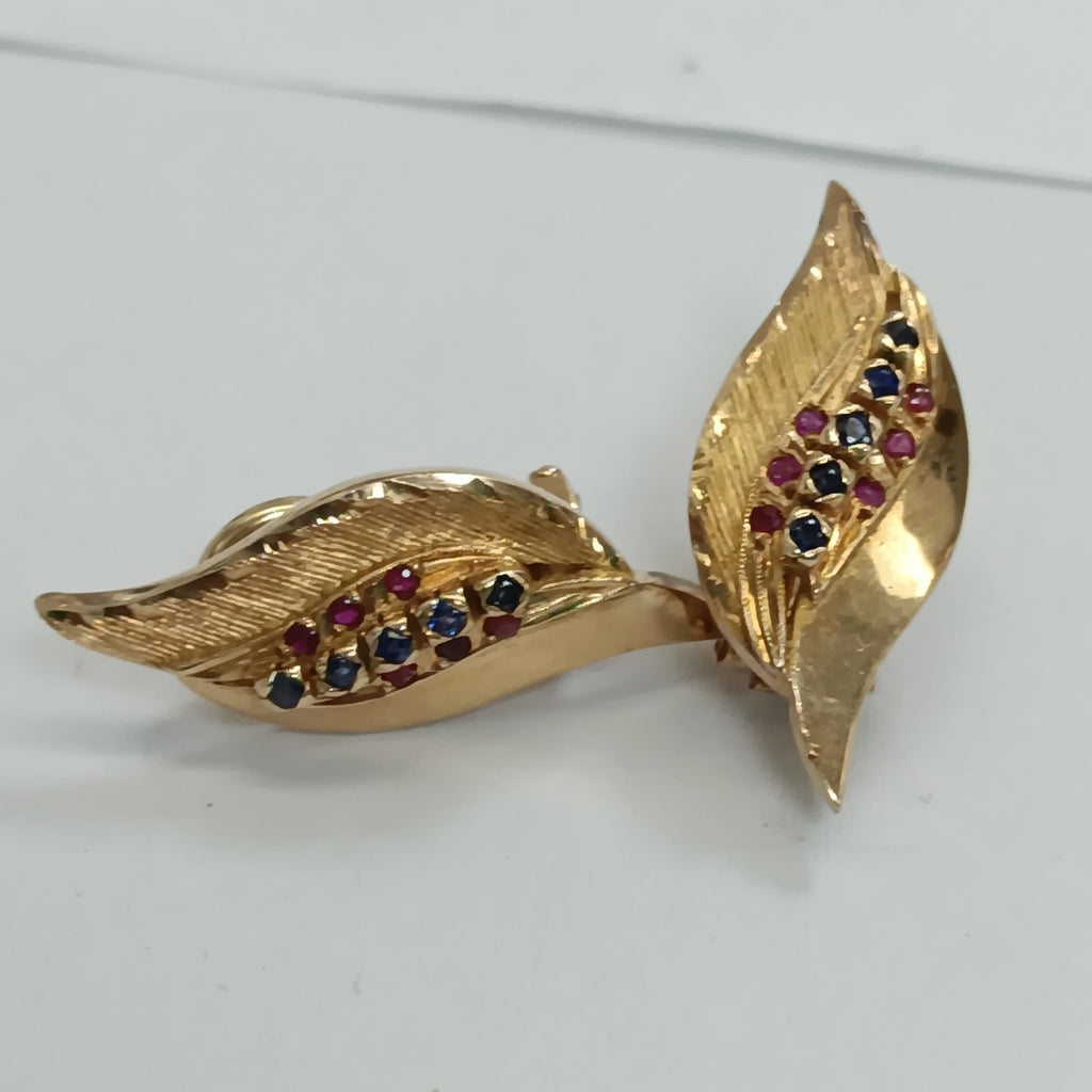 ARETES PAR ORO 14 K 9,80 GRMS (SEMINUEVO)
