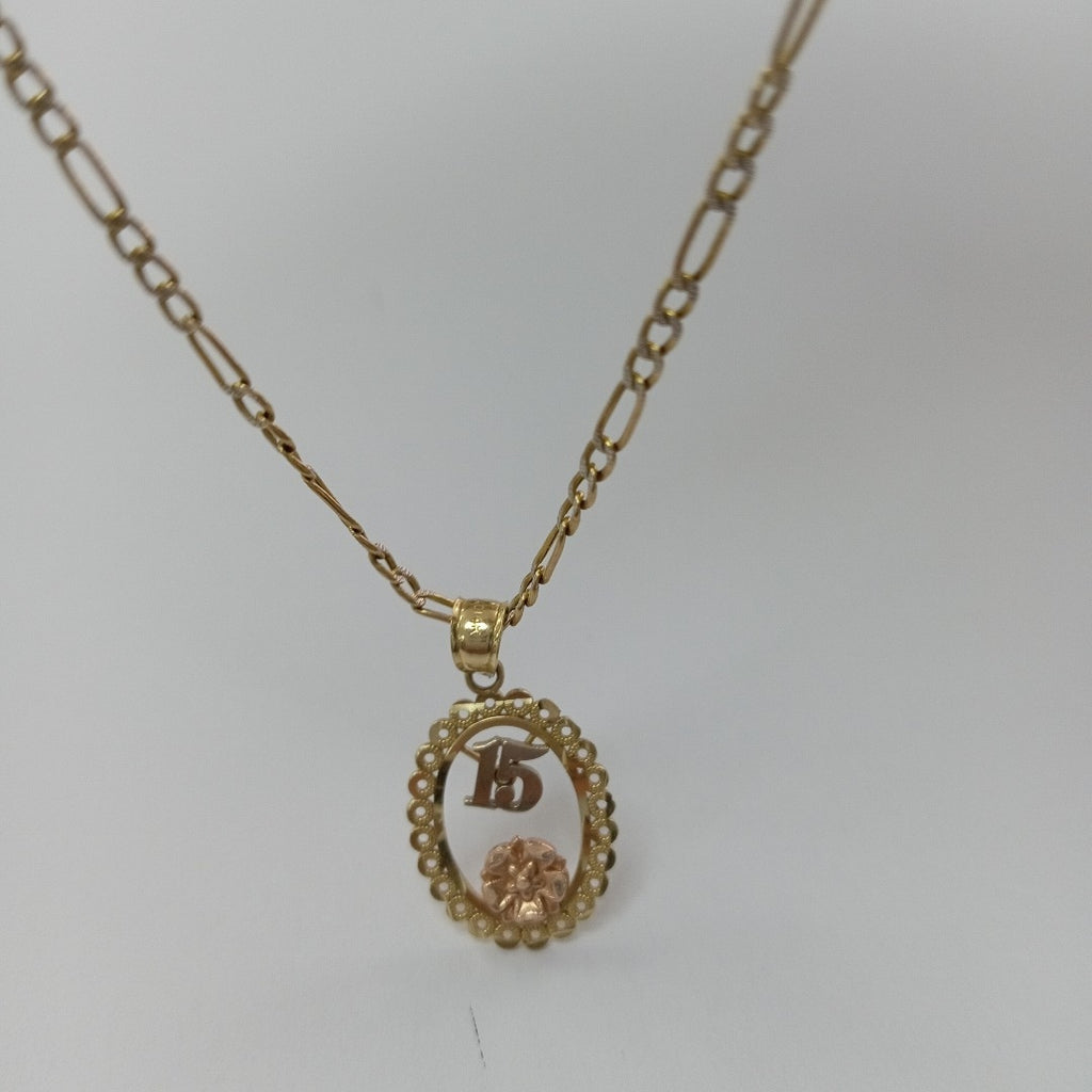 CADENA, DIJE ORO 14 K 4.3 GRMS (SEMINUEVO)