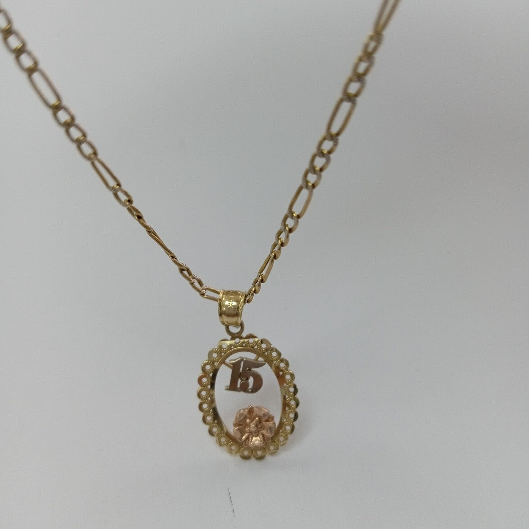 CADENA, DIJE ORO 14 K 4.3 GRMS (SEMINUEVO)