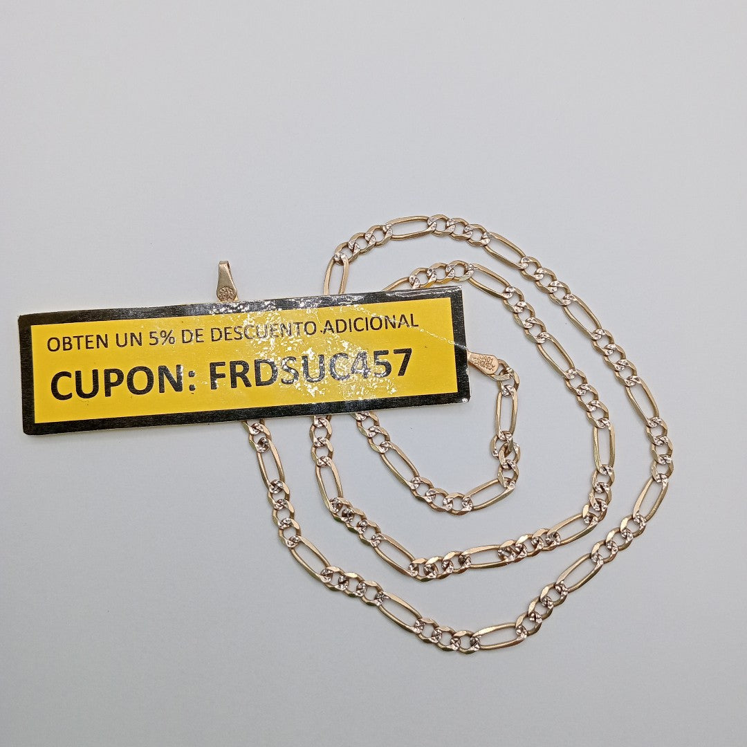 CADENA ORO, RODIADO 10 K 10.3 GRMS (SEMINUEVO)