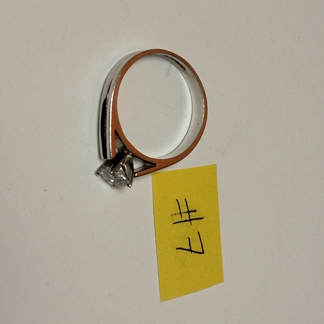 ANILLITO ORO BLANCO 14 K 3,30 GRMS (SEMINUEVO)