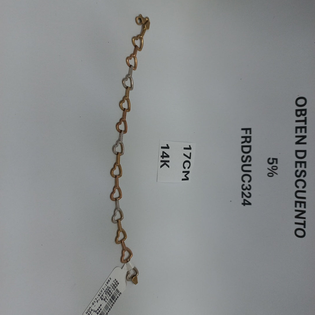 PULSERA ORO 14 K 4.1 GRMS (SEMINUEVO)