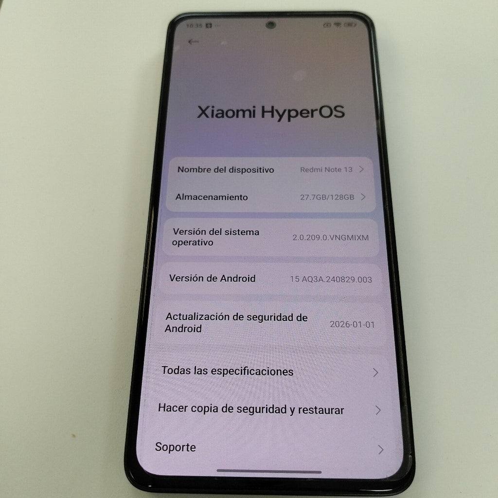 CELULAR XIAOMI REDMI NOTE 13 23129RA5FL (2024) 128 GB 8 GB RAM (SEMINUEVO)