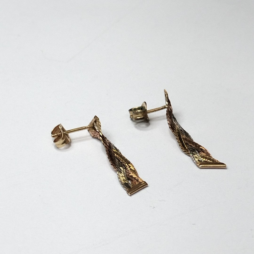 ARETES PAR ORO 14 K 1,40 GRMS (SEMINUEVO)