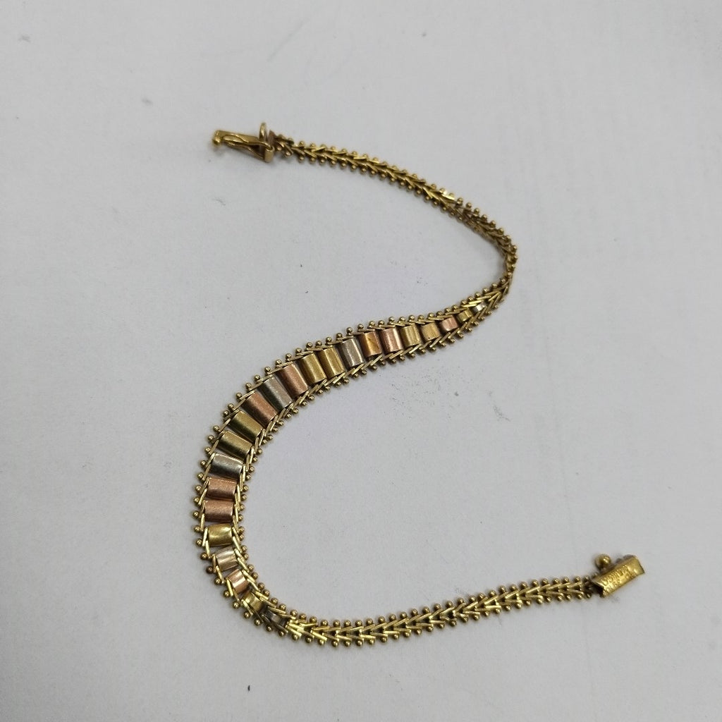 PULSERA ORO COMBINADO 10 K 7,80 GRMS (SEMINUEVO)