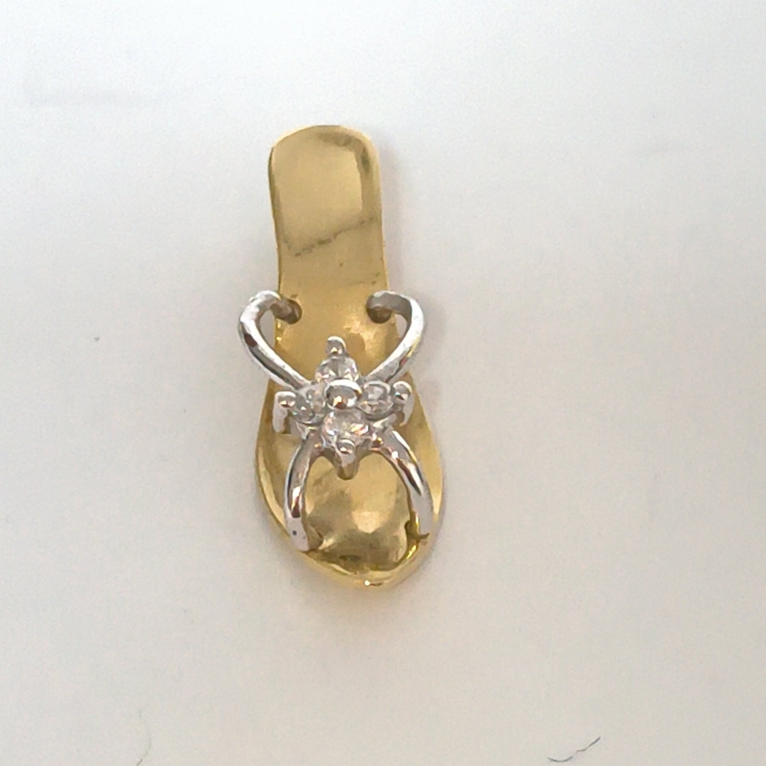 DIJE ORO COMBINADO 14 K 1.6 GRMS (SEMINUEVO)