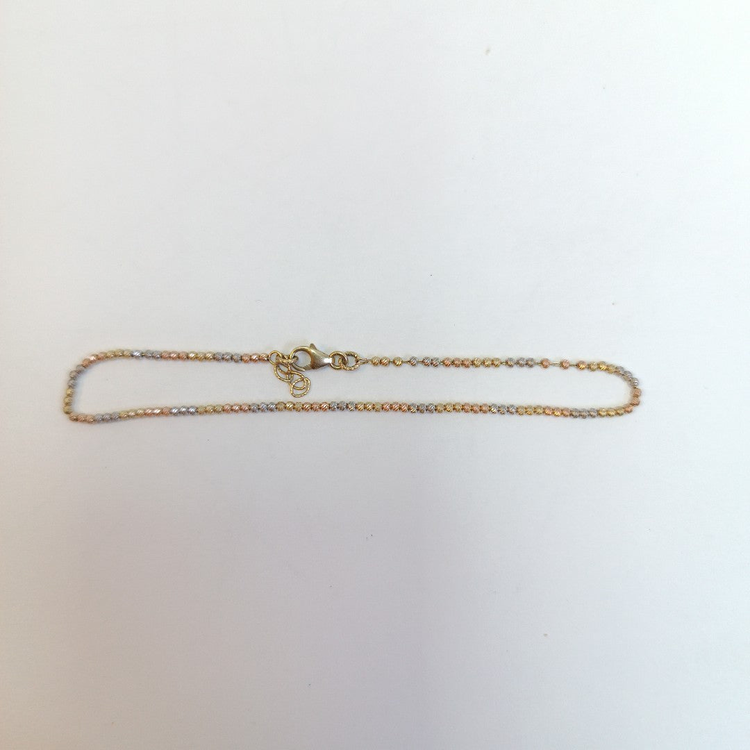 PULSERA ORO COMBINADO 10 K 1.6 GRMS (SEMINUEVO)