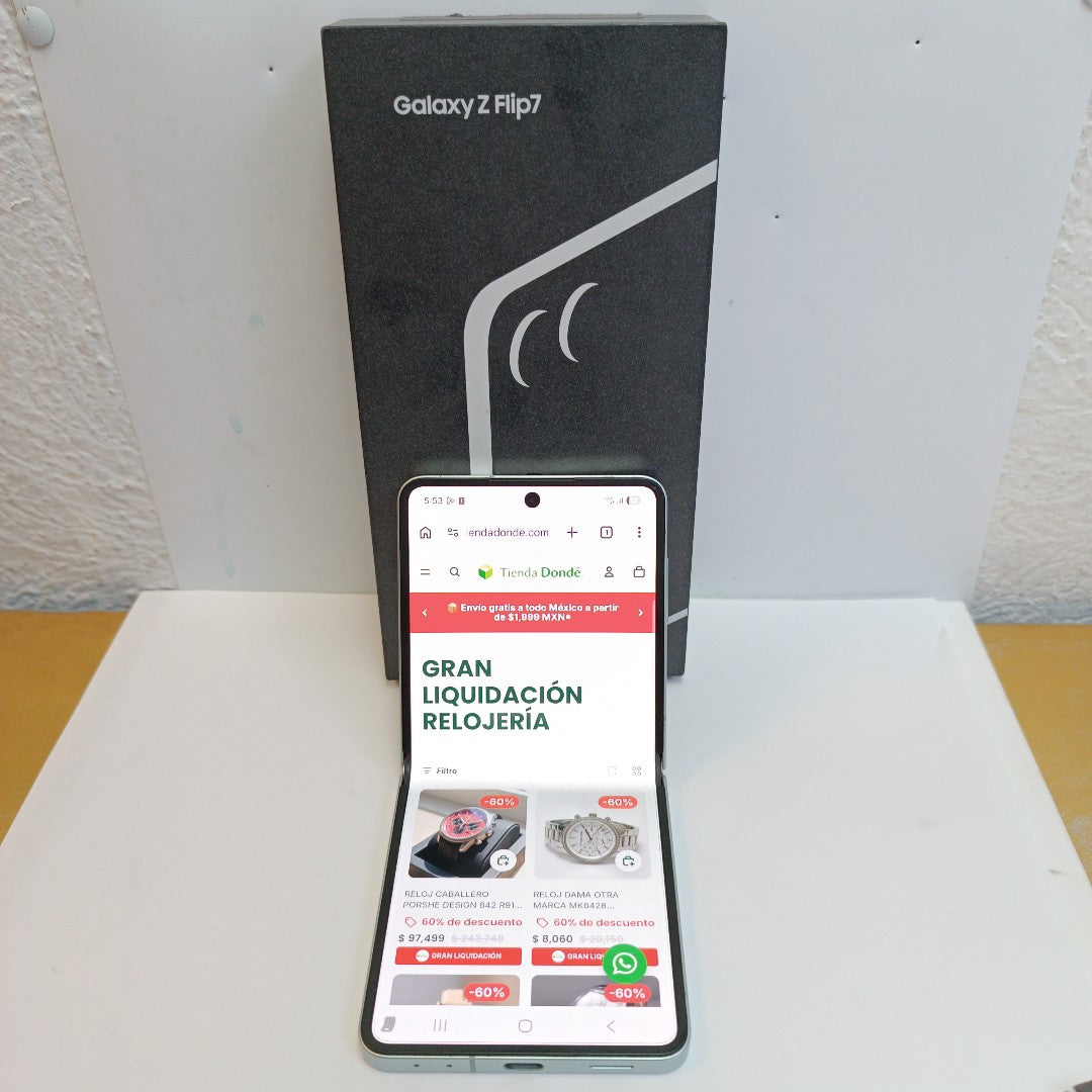 CELULAR SAMSUNG GALAXY Z FLIP 7 SM-F766B (2025) 512 GB 12 GB RAM (SEMINUEVO)