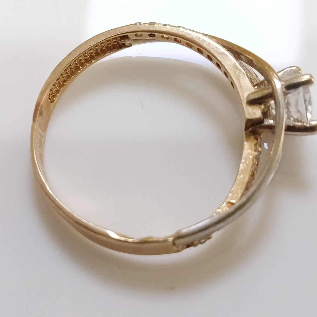 SOLITARIO ORO, ORO BLANCO 14 K 2.2 GRMS (SEMINUEVO)