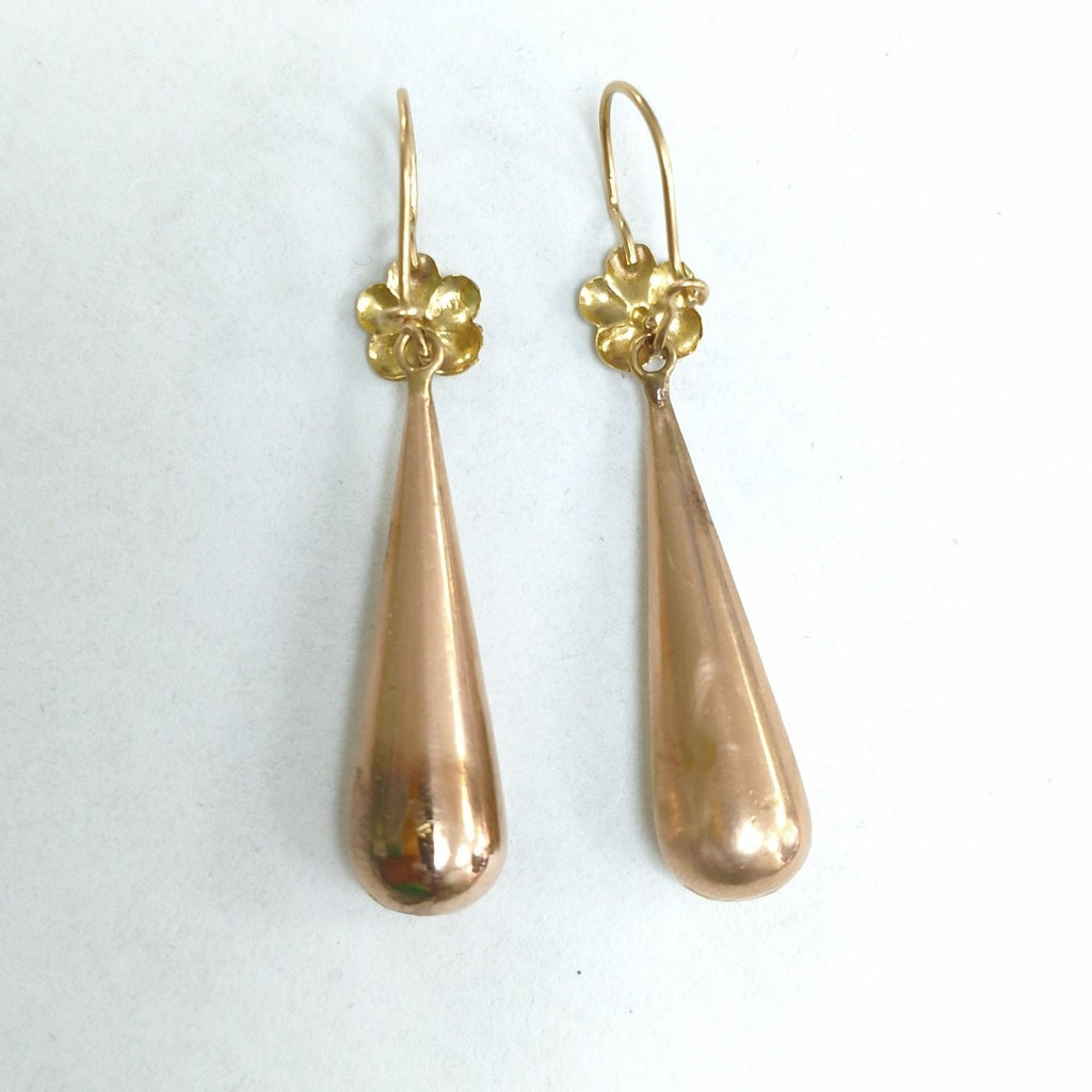 ARETES PAR ORO COMBINADO 14 K 4.1 GRMS (SEMINUEVO)