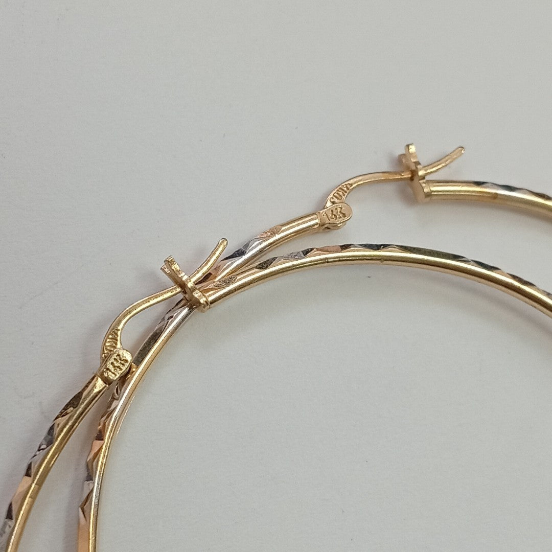 ARRACADAS PAR ORO 14 K 4.3 GRMS (SEMINUEVO)