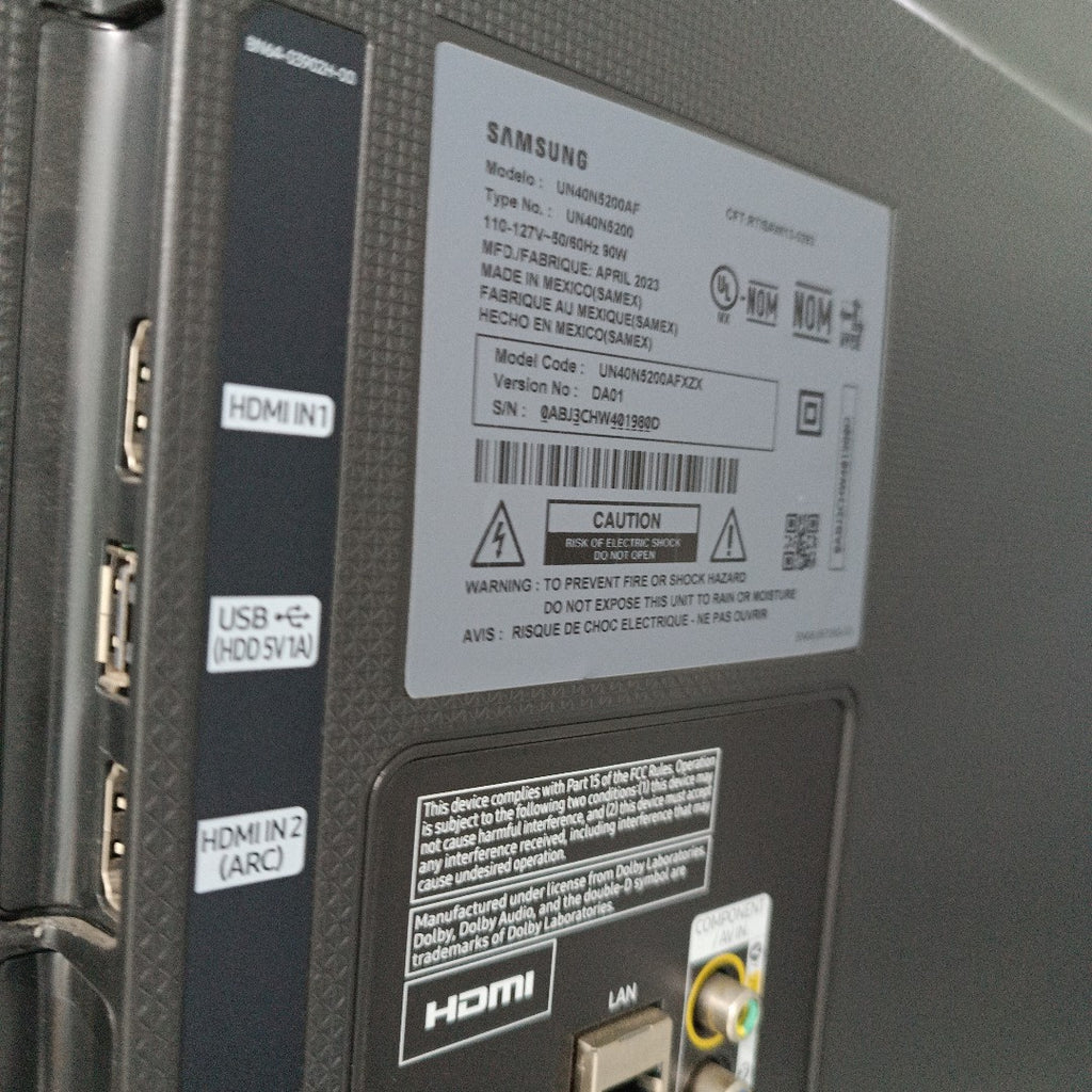 PANTALLA SAMSUNG UN40N5200AF (2023) 40" LED FULL HD (SEMINUEVO)