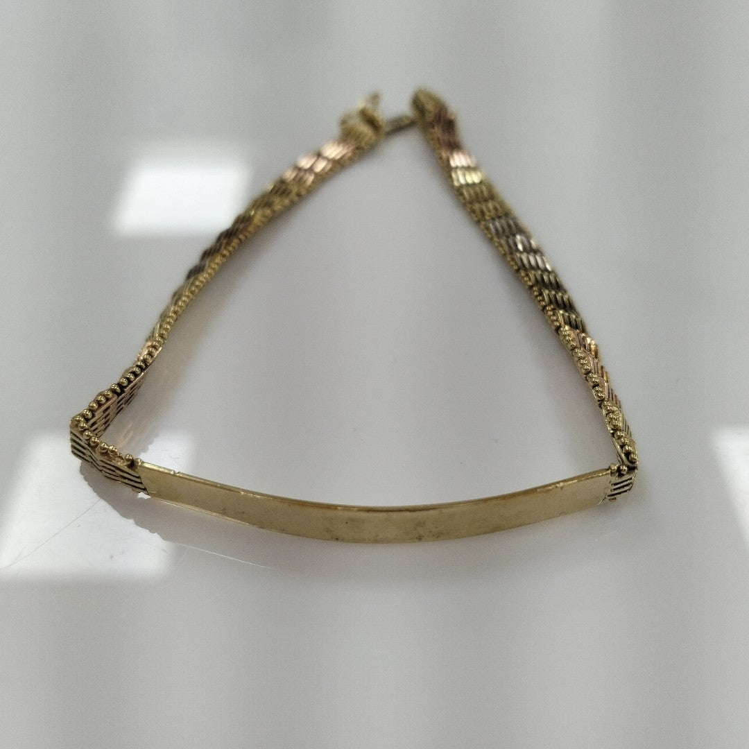 ESCLAVA ORO, ORO COMBINADO 14 K 10 GRMS (SEMINUEVO)