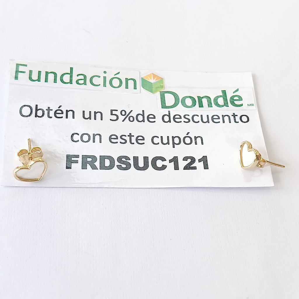 BROQUELES ORO 14K 1.1 (NUEVO)