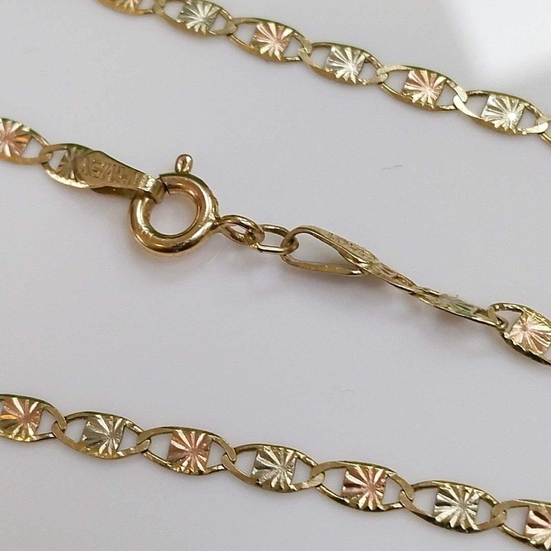 CADENA ORO COMBINADO 10 K 4.6 GRMS (SEMINUEVO)