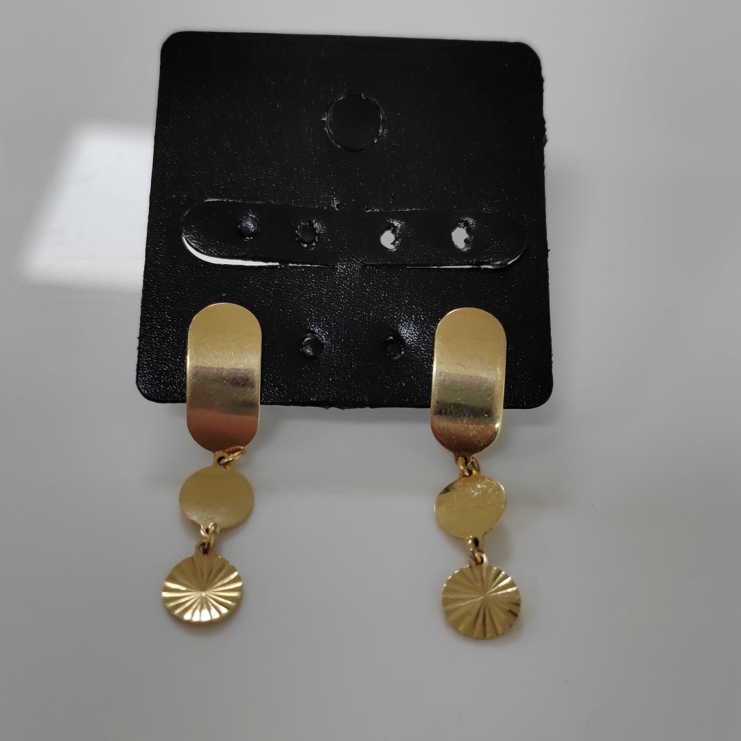 ARETES PAR ORO 14 K 2.8 GRMS (SEMINUEVO)