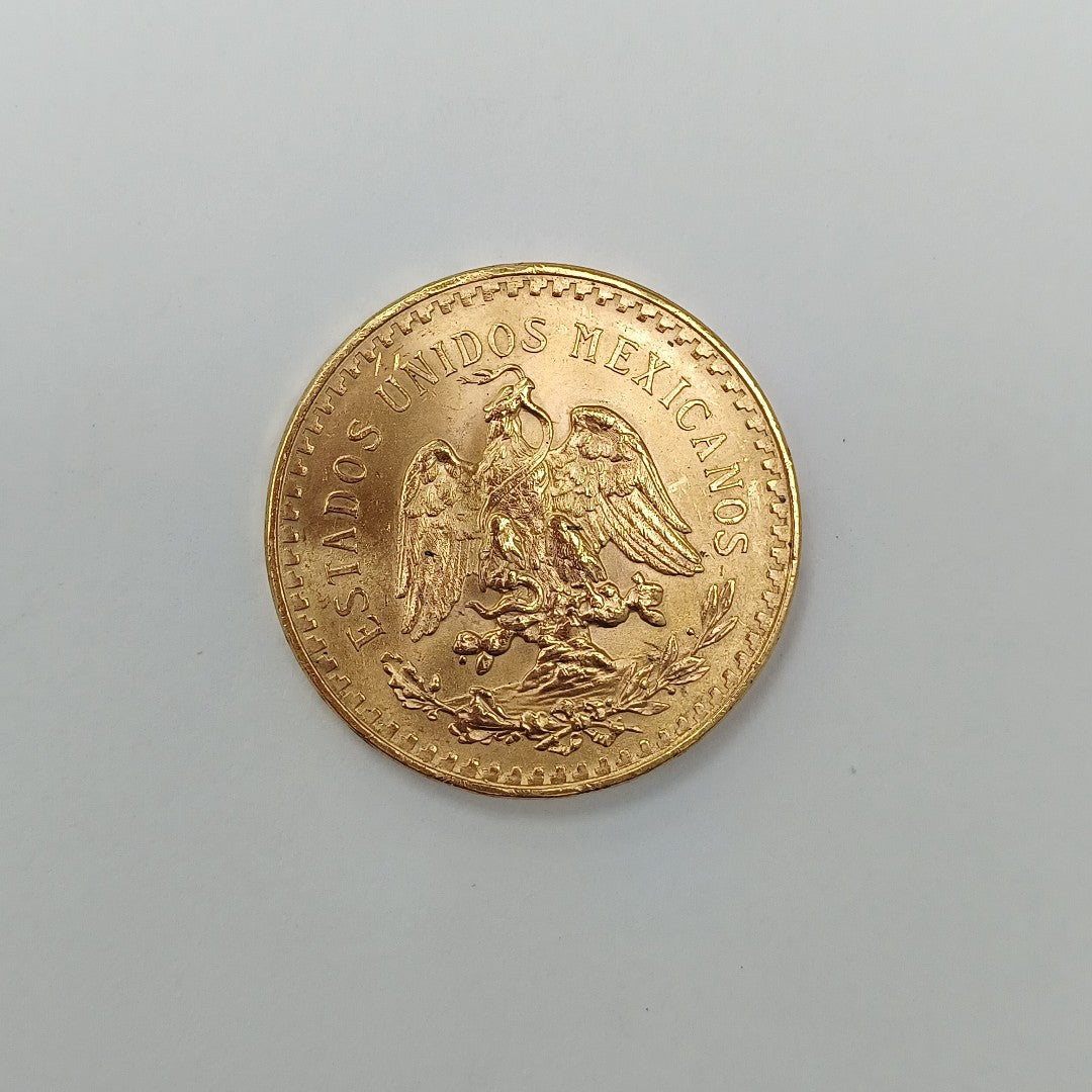 K1 41.6 GRMS 21 K IDENTIFICACIÓN MONEDA NOMINATIVA MONEDAS PESOS 50 PESOS (SEMINUEVO)