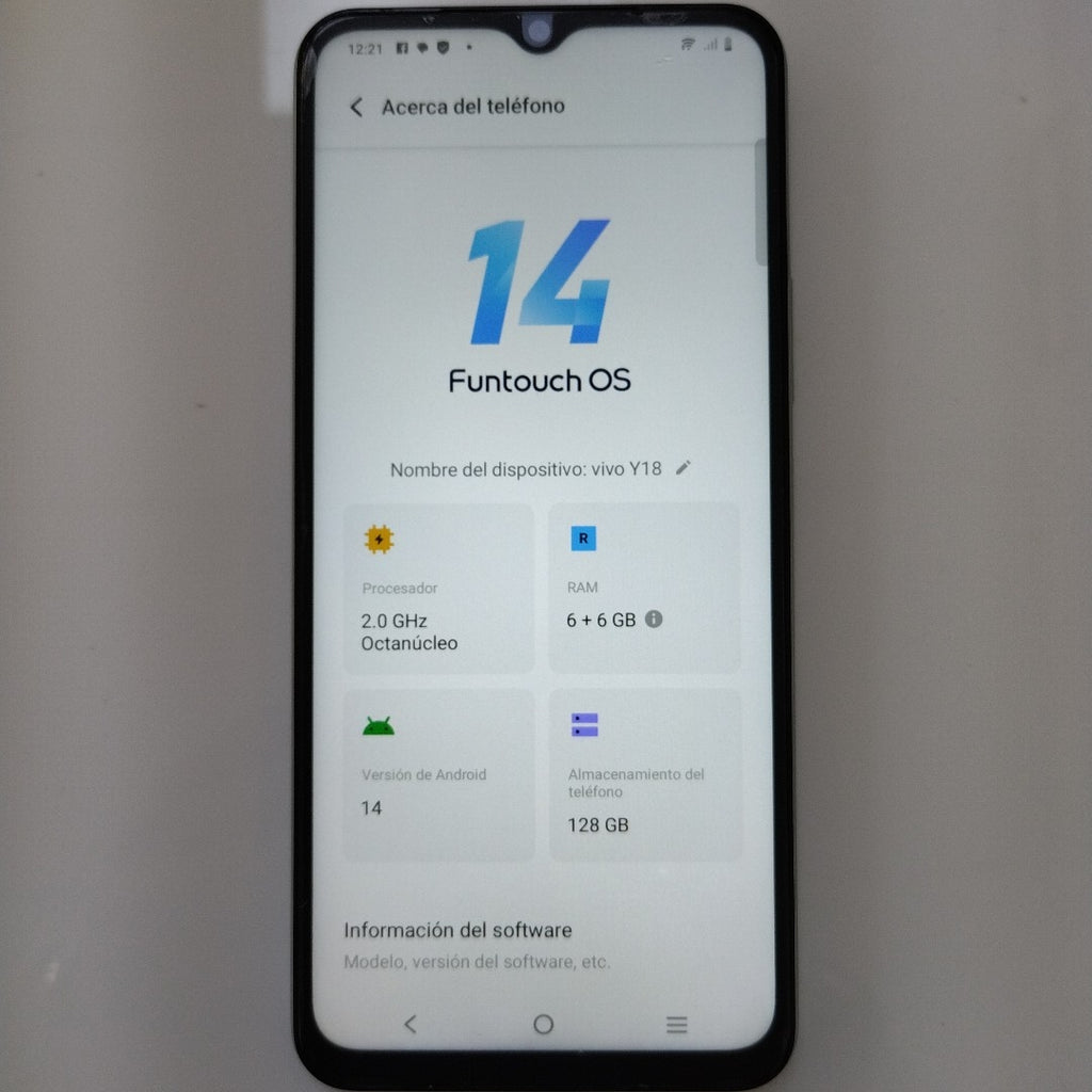 CELULAR VIVO Y18 V2333 128 GB 6 GB (SEMINUEVO)