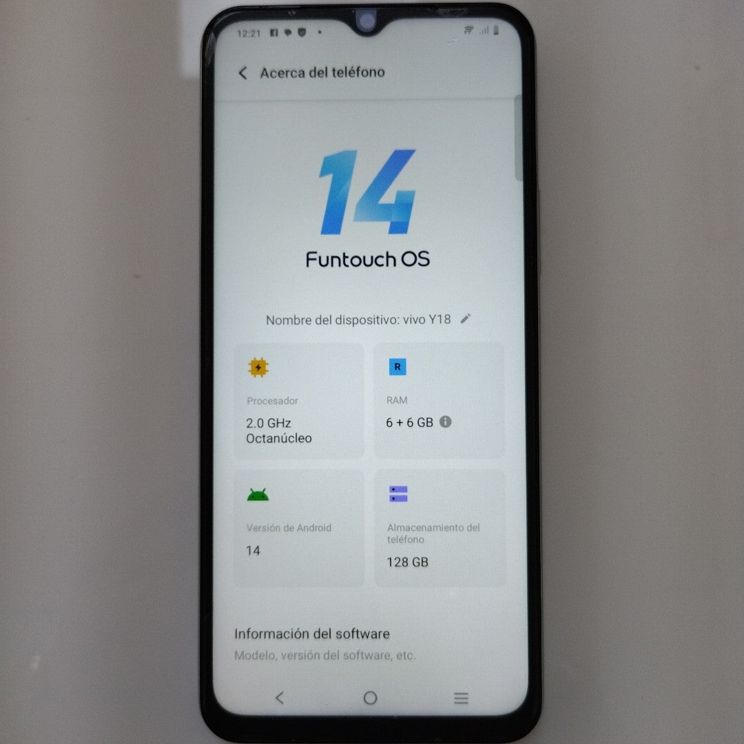CELULAR VIVO Y18 V2333 128 GB 6 GB (SEMINUEVO)