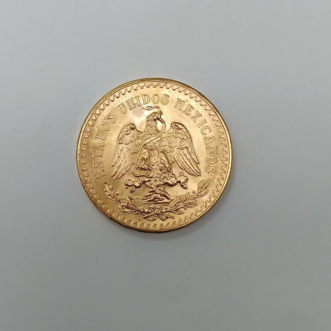K1 41.6 GRMS 21 K IDENTIFICACIÓN MONEDA NOMINATIVA MONEDAS PESOS 50 PESOS (SEMINUEVO)