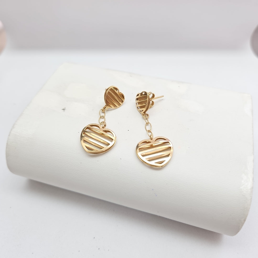 ARETES PAR ORO 10 K 3,50 GRMS (SEMINUEVO)