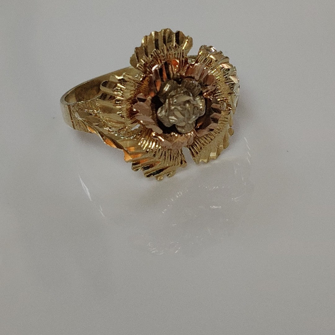 ANILLITO ORO COMBINADO 14 K 3,50 GRMS (SEMINUEVO)