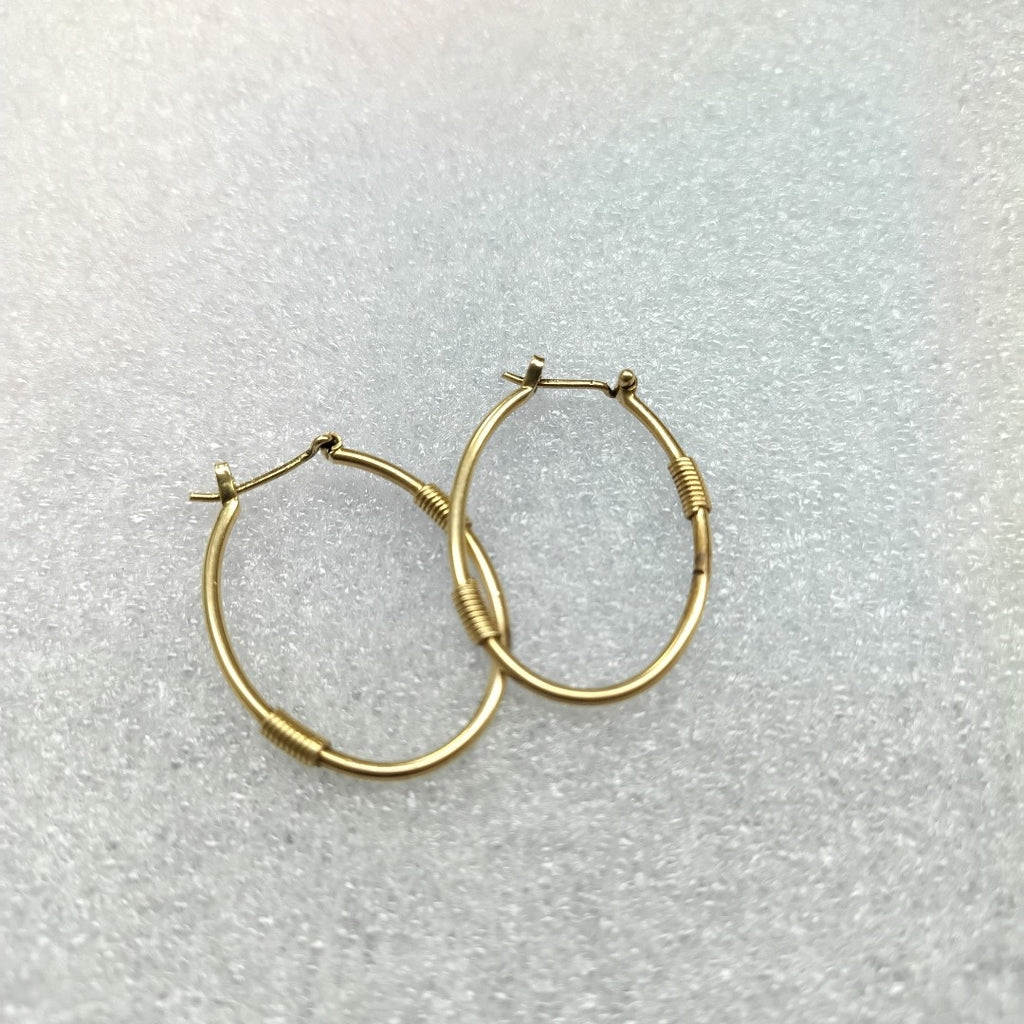 ARRACADAS PAR ORO 14 K 2.9 GRMS (SEMINUEVO)
