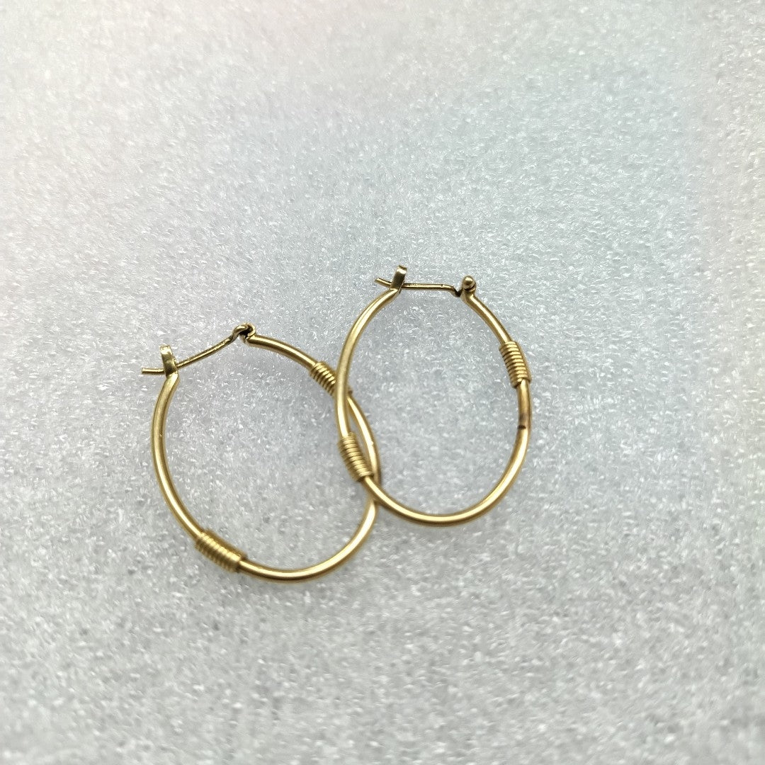 ARRACADAS PAR ORO 14 K 2.9 GRMS (SEMINUEVO)