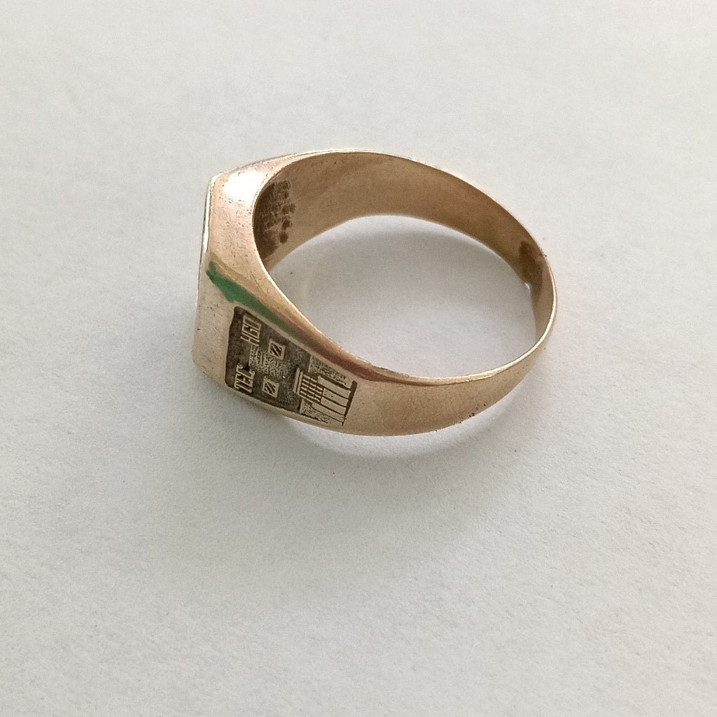 ANILLO DE GRADUACIÓN ORO 8 K 6,20 GRMS (SEMINUEVO)
