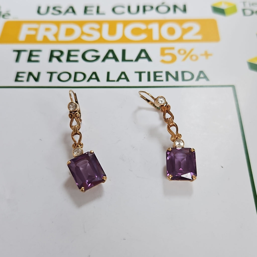 ARETES PAR ORO 14 K 8.8 GRMS (SEMINUEVO)