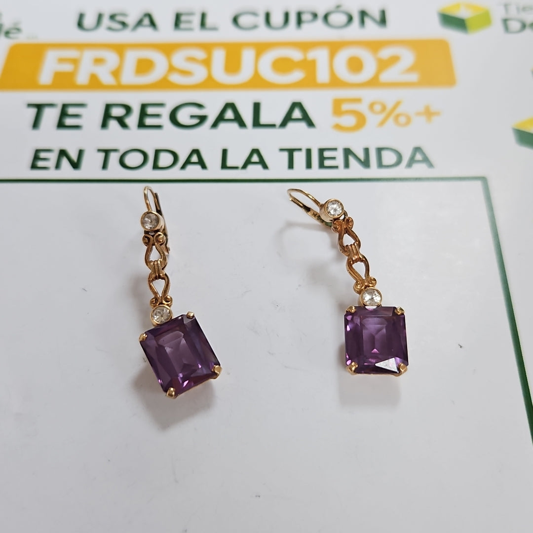 ARETES PAR ORO 14 K 8.8 GRMS (SEMINUEVO)