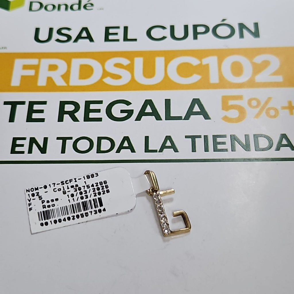 DIJE ORO 10 K 0.9 GRMS (SEMINUEVO)