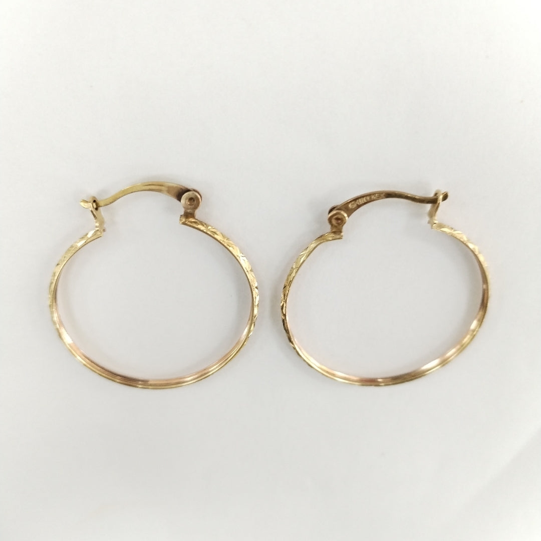 ARRACADAS PAR ORO,ORO COMBINADO 10 K 2,20 GRMS (SEMINUEVO)