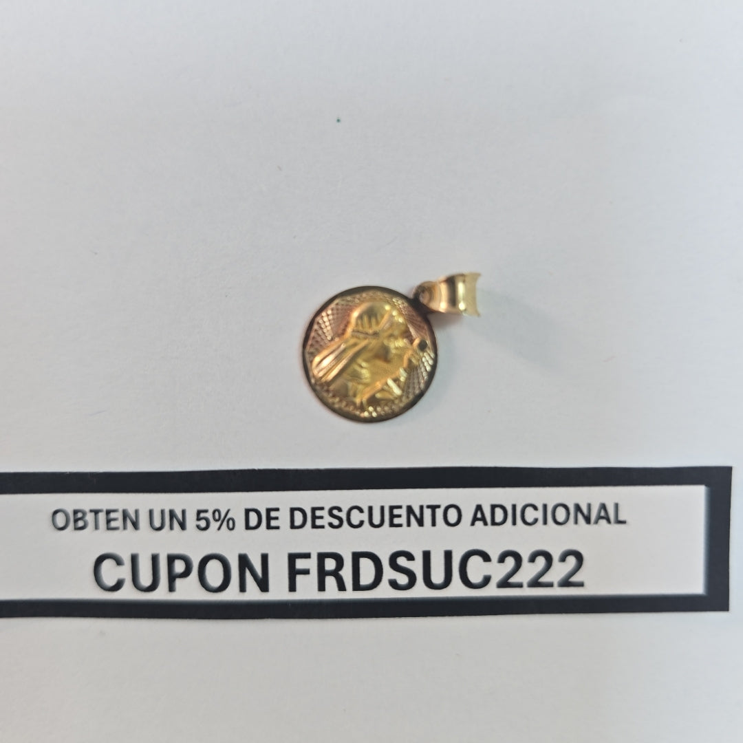 MEDALLA RELIGIOSA ORO 10 K 1,00 GRMS (SEMINUEVO)