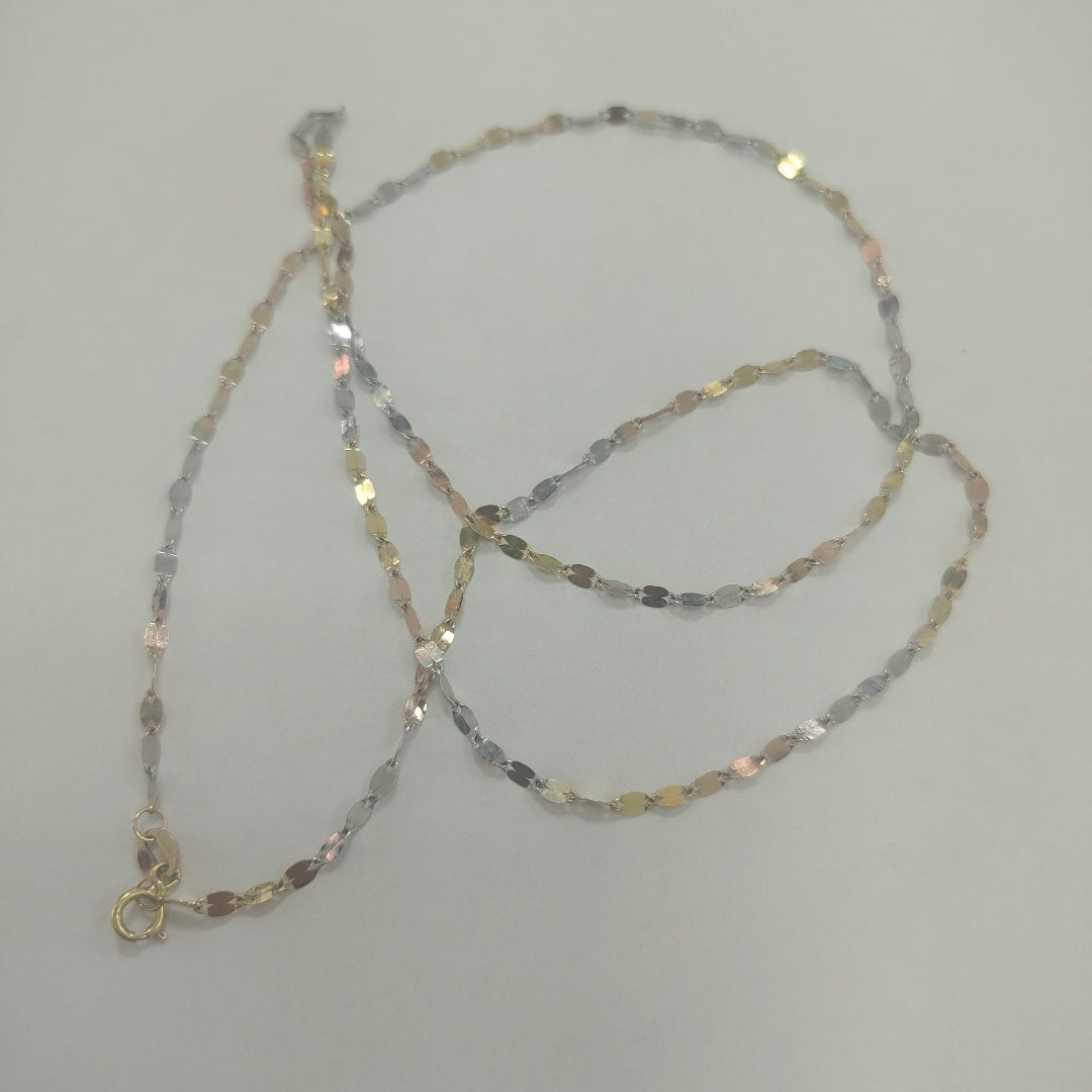 CADENA ORO, ORO COMBINADO 14 K 2.1 GRMS (SEMINUEVO)