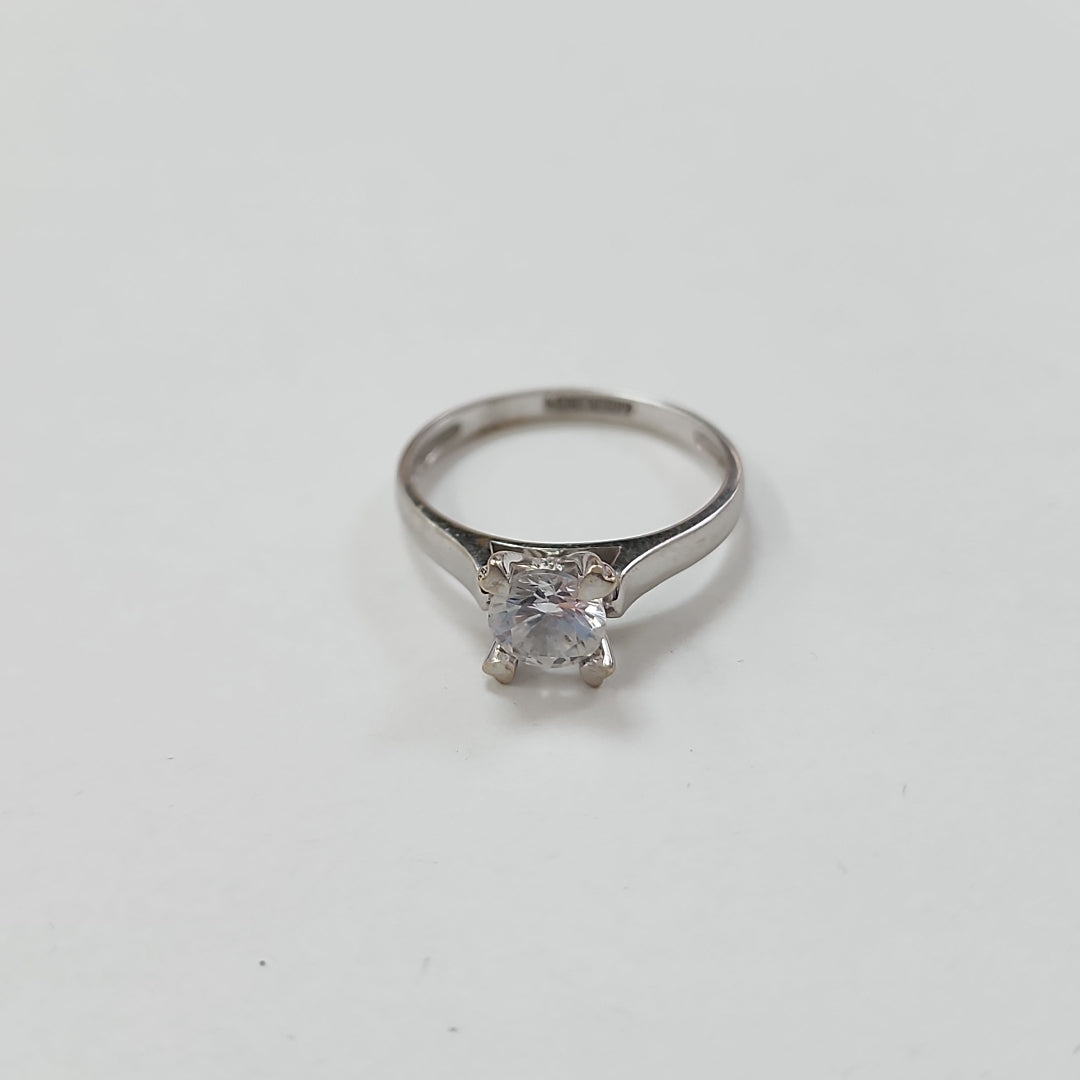 SOLITARIO ORO BLANCO 14 K 2,60 GRMS (SEMINUEVO)