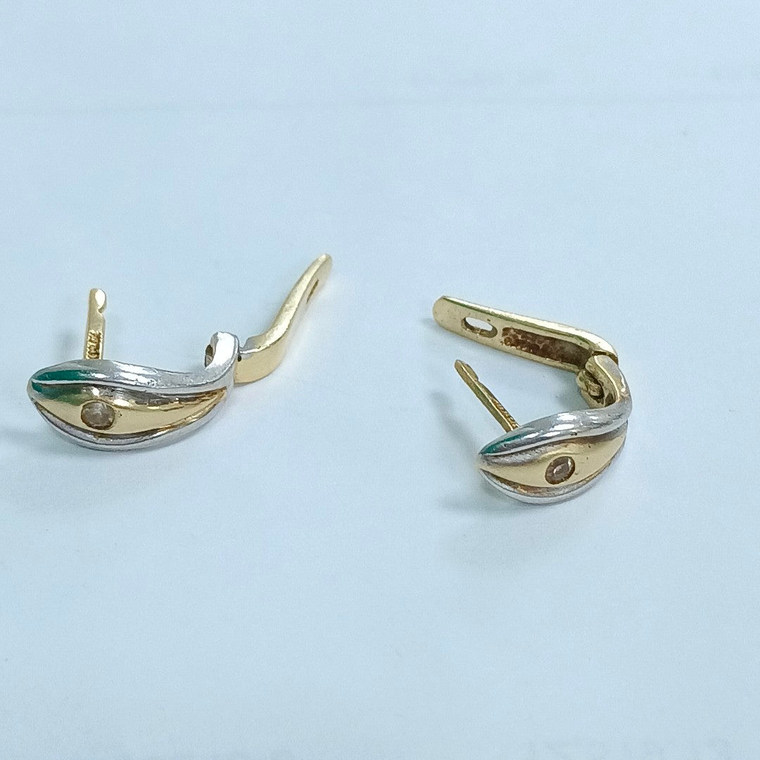 ARRACADAS PAR ORO 14 K 3.1 GRMS (SEMINUEVO)