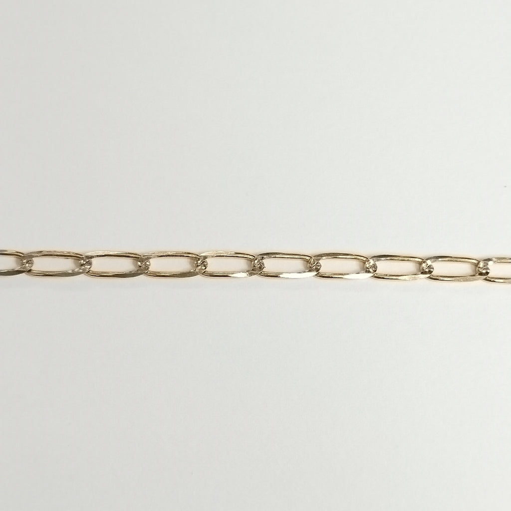 CADENA TEJIDO ESLABONES 11.1G 55 CM 14K (NUEVO)
