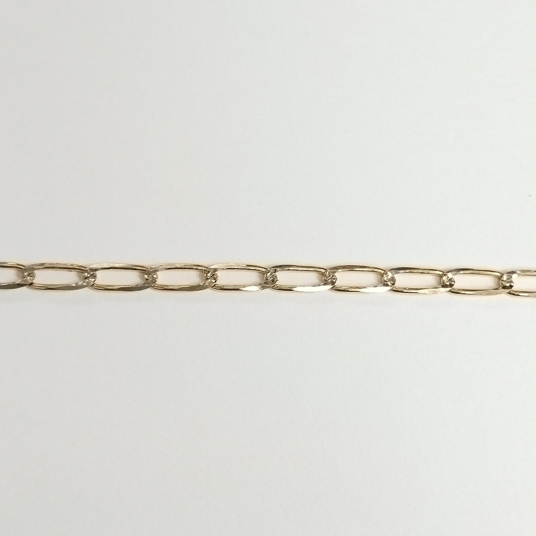 CADENA TEJIDO ESLABONES 11.1G 55 CM 14K (NUEVO)