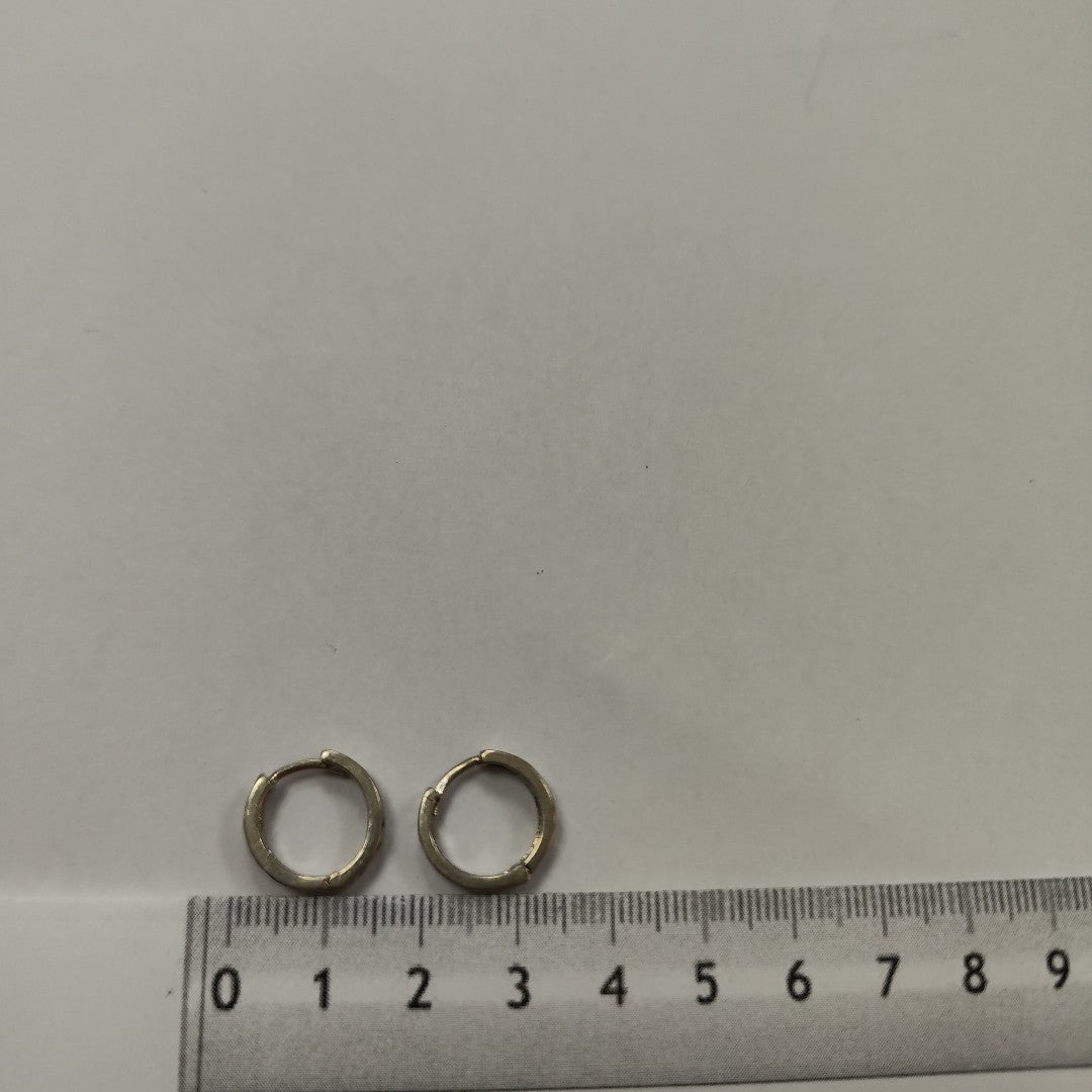 ARETES PAR ORO BLANCO 14 K 2,00 GRMS (SEMINUEVO)