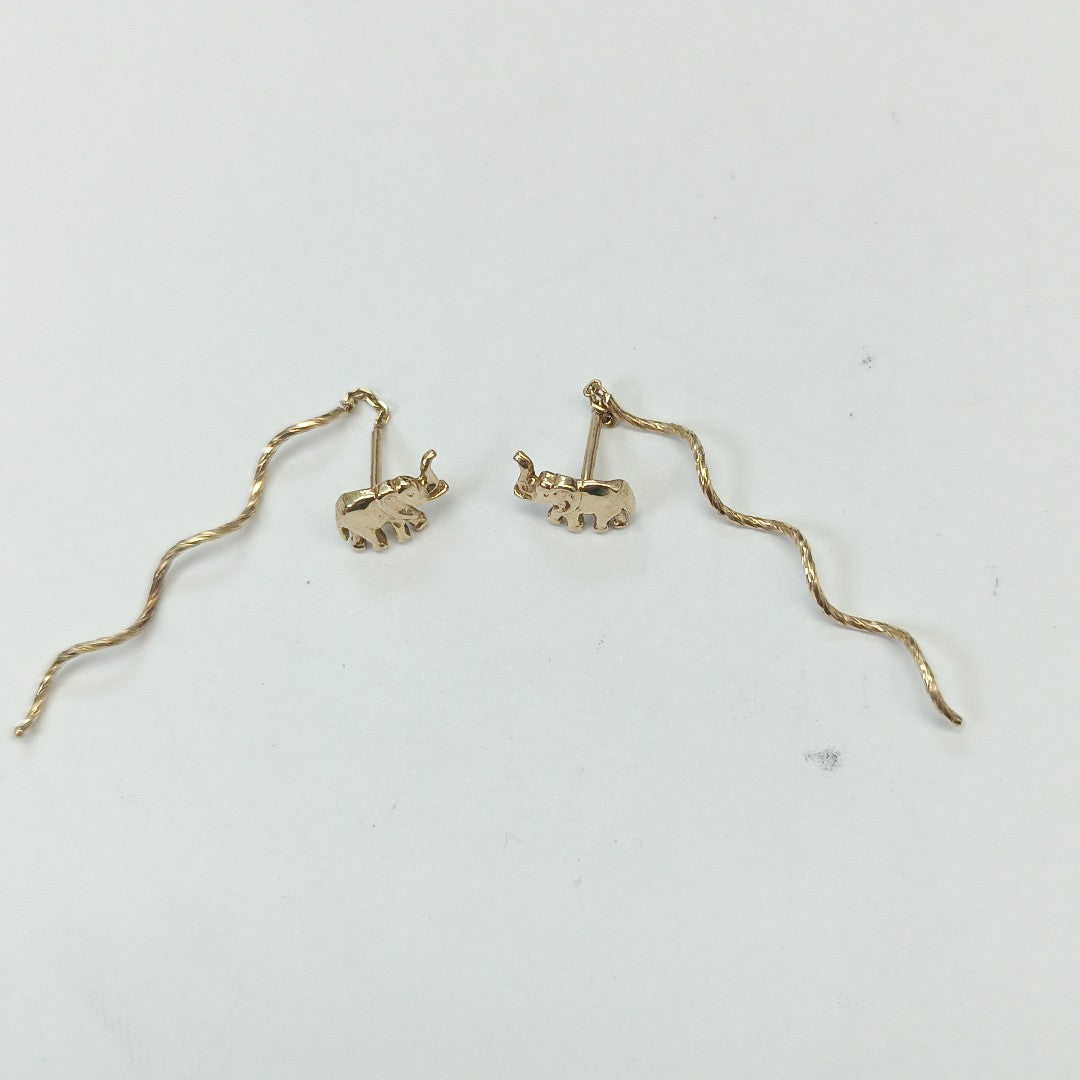 ARETES PAR ORO 14 K 1,50 GRMS (SEMINUEVO)