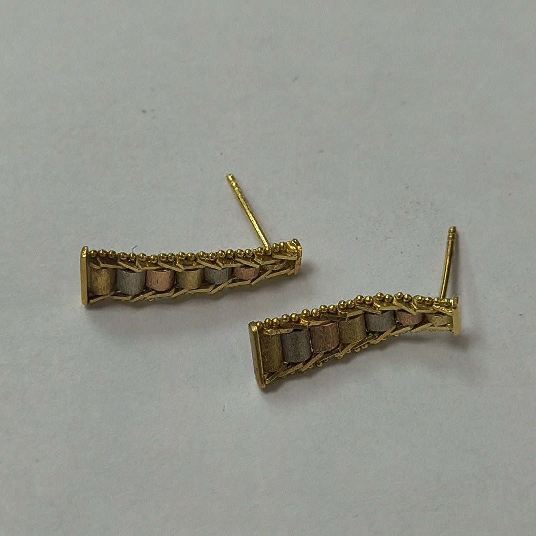 ARETES PAR ORO 14 K 2,50 GRMS (SEMINUEVO)