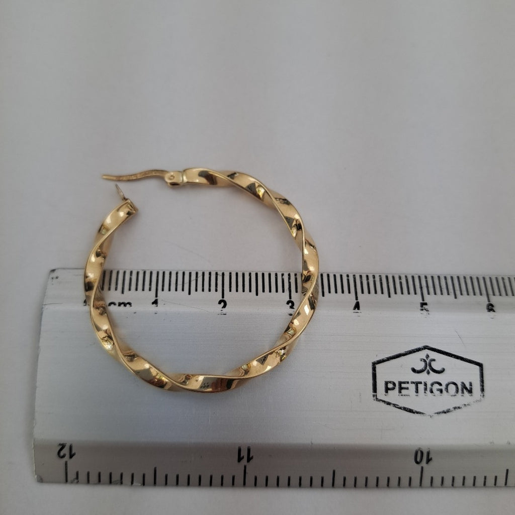 ARRACADAS PAR ORO 14 K 4.4 GRMS (SEMINUEVO)